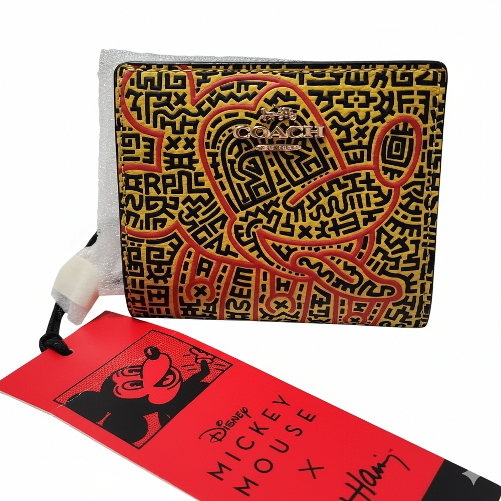 New Coach x Disney Mickey Mouse Snap Wallet